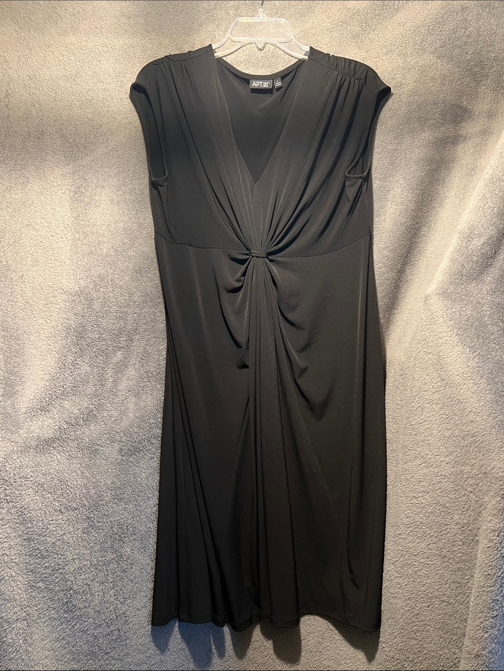 Apt. 9 Black Knot-Front Midi Dress